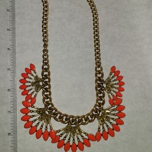 Stella & Dot Coral Cay Statement Necklace